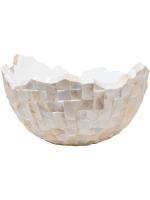 Oceana Pearl Bowl white 70x70x36cm (nog 3 stuks)